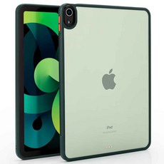 GOOSPERY 透明背蓋綠色邊框平板電腦保護殼, 綠色