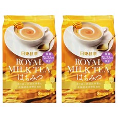 日東紅茶 皇家蜂蜜奶茶，含國產蜂蜜，北海道全粉乳使用, 13.5g, 8條, 2袋