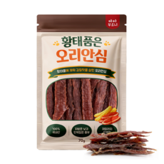 야아부르니 강아지 황태품은 오리안심육포 국내산 수제간식, 70g, 1개