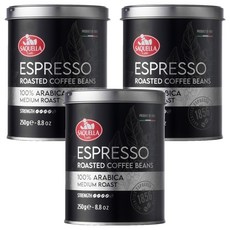 사켈라 100% 아라비카 미디엄 로스트 빈 커피, 250g, 3개, 홀빈(분쇄안함)