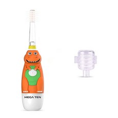 MEGA TEN 兒童聲波基本恐龍+頭套牙刷, MB-KS1008DI