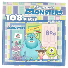 MONSTERS INC. 怪獸電力公司 拼圖 Set 尺寸：18.2x25.7cm, 108片, 1盒