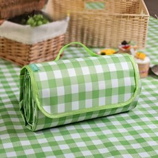 달로아 방수 돗자리 피크닉매트, 그린체크