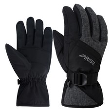 ARISE 滑雪板手套 AWGA022BK, 黑色