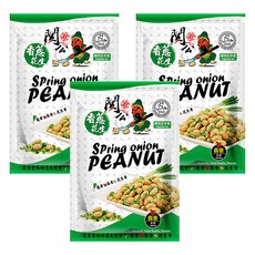 關公麻辣花生 香蔥花生, 3個, 100g