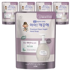 LION 獅王 趣淨 Clean Vegan洗手慕斯補充包 牡丹香, 5個, 400ml