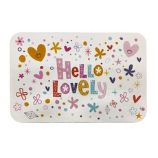 珪藻土地墊 童心款, 白色, 1個