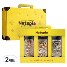 넛츠피아 견과류 3구 선물세트 2호 510g, 2세트