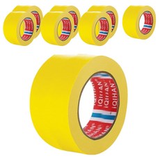 iQIHAN 彩色遮蔽膠帶 黃色 50 mm x 20 m, 8個
