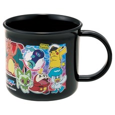Skater 銀離子小牛奶杯 寶可夢典藏款 200ml, 黑色, 1個