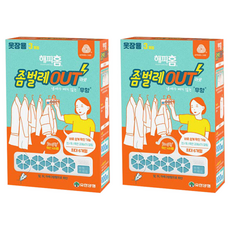 유한양행 해피홈 좀벌레 아웃 방충제 옷장용 무향 3p, 8.1g, 2개