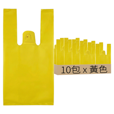 背心袋 4兩袋 31.5 x 16.5cm 黃色, 10包