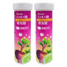 信東生技 C+E+硒發泡錠, 10錠, 2瓶