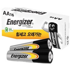 에너자이저 알카라인 파워 AA 건전지, 16개입, 1개