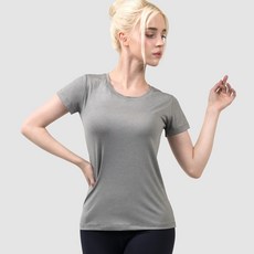 아르메데스 여성용 사방스판 라운드 반팔 티셔츠 AR-211