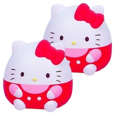 Hello Kitty 凱蒂貓 解壓發洩慢迴彈兒童玩偶 7cm 2個, 1組