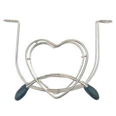 Beatrice 碧翠絲 不鏽鋼創意心型牙刷杯架,台灣製造,20.5*6.5*14cm, 心型, 1個