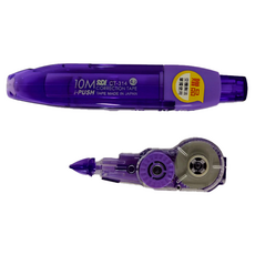 SDI 手牌 iPUSH 輕鬆按彈匣式修正帶 CT-314VP 10m x 4.2mm, 透明紫色, 1包