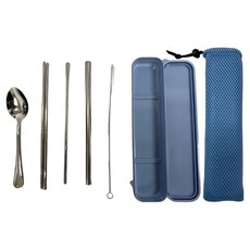 御廚靈 304不鏽鋼環保餐具吸管 輕巧便攜 安全無毒 耐用易清洗, 7入, 1組