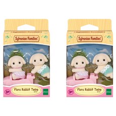 EPOCH Sylvanian Families 森林家族 芙蘿拉兔雙胞胎公仔套組 5737, 2套