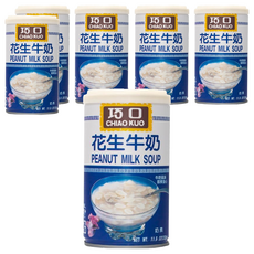 巧口 花生牛奶, 小巧包裝, 早餐宵夜甜點皆宜, 330g, 6罐