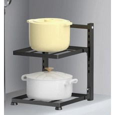 Rani Shop 煎鍋整理架, 2層, 單一顏色, 1個