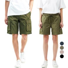 엠씨티 문컬렉션 스판 카고 밴딩 5부 반바지