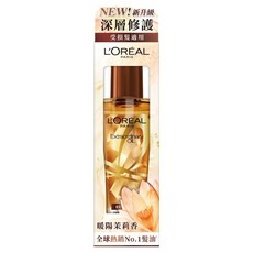 L'OREAL PARiS 巴黎萊雅 金緻護髮精油 深層滋養修復受損髮絲 秀髮柔順亮麗, 100ml, 1瓶