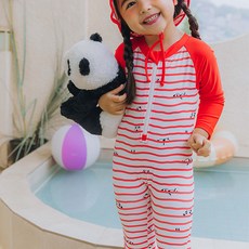 DDOLMOOLOOK 兒童憂鬱熊貓防磨衣