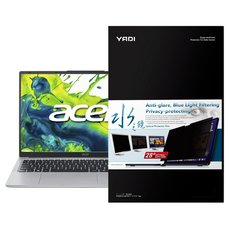 YADI 亞第 靜電吸附水之鏡防窺片 PF4PPA-W156 Acer Aspire Lite AL15 71P 54V5 專用 16:9, 透明, 1片