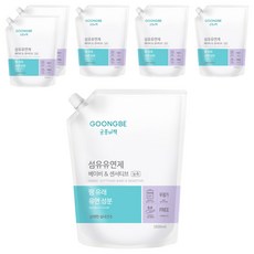 궁중비책 고농축 베이비 앤 센서티브 섬유유연제 리필, 6개, 1.5L