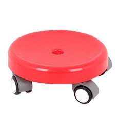 NEED&NEED 萬用滑輪板凳椅 紅色, 1個