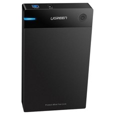 UGREEN 綠聯 2.5/3.5硬碟SSD通用外接盒, US222, 1個