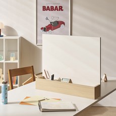 필웰 무노 메모보드 겸 파티션 600, 화이트 + 메이플