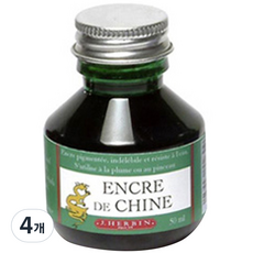 제이허빈 차이나잉크 50ml, Vert, 4개
