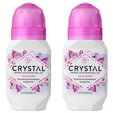 美國 CRYSTAL 礦物身體滾珠體香劑 無香, 66ml, 2個
