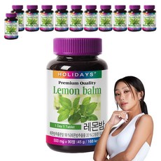 홀리데이즈 프리미엄 레몬밤 타블렛, 90정, 12개