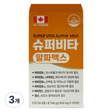 슈퍼비타 알파맥스 알부민 로얄제리 영양제, 3개, 120정