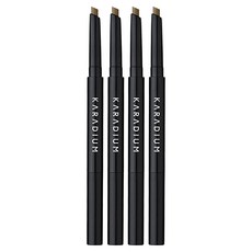 카라디움 플랫 아이브로우 오토펜슬 0.3g, 2호다크브라운, 4개