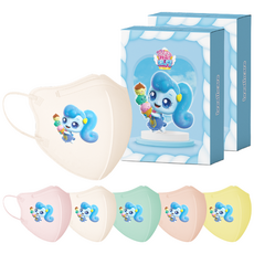 브리드케어 캐치티니핑 시즌 4 아동용 마스크 스페셜 에디션 소형 S 세트, 2세트, 혼합색상