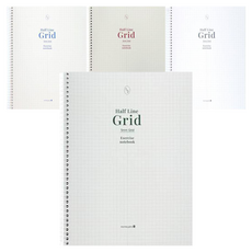 morning glory 3500 半半格線練習本 左翻式, 隨機出貨, 4個
