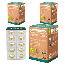 VEGANTAMIN 植物性rTG Omega-3, 60顆, 3盒