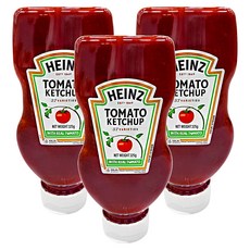 HEINZ 亨氏 蕃茄醬 倒瓶裝, 獨特專利擠壓瓶設計，使用方便且不沾手, 325g, 3瓶