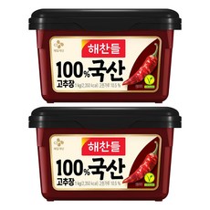 해찬들 100% 국산 고추장, 1kg, 2개