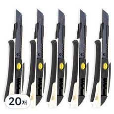 다다 WIDE BLADE 커터칼 대형 18mm, 혼합 색상, 20개