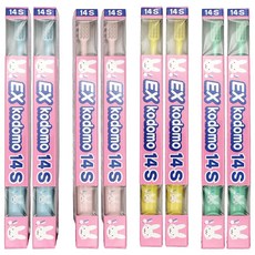 코도모 부모님지도용 어린이 칫솔 14S, 혼합색상, 4개입, 2개