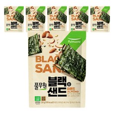 풀무원 블랙 김샌드 아몬드, 20g, 6개