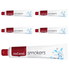 red seal 紅印 紐西蘭菸漬牙膏, 100g, 5條