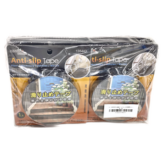 minono 米諾諾 金鋼砂防滑膠帶 2.5 x 500cm 黑色 6捲, 1組