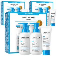 ATOPALM 愛多康 嬰幼兒從頭到腳全效洗髮沐浴露 300ml x 2 + 100ml 企劃套組, 3套